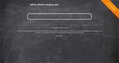 Desktop Screenshot of online-plastic-surgery.com